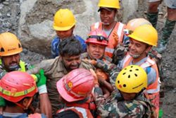 Nepali foreman rescued from tunnel says he stayed behind to help others