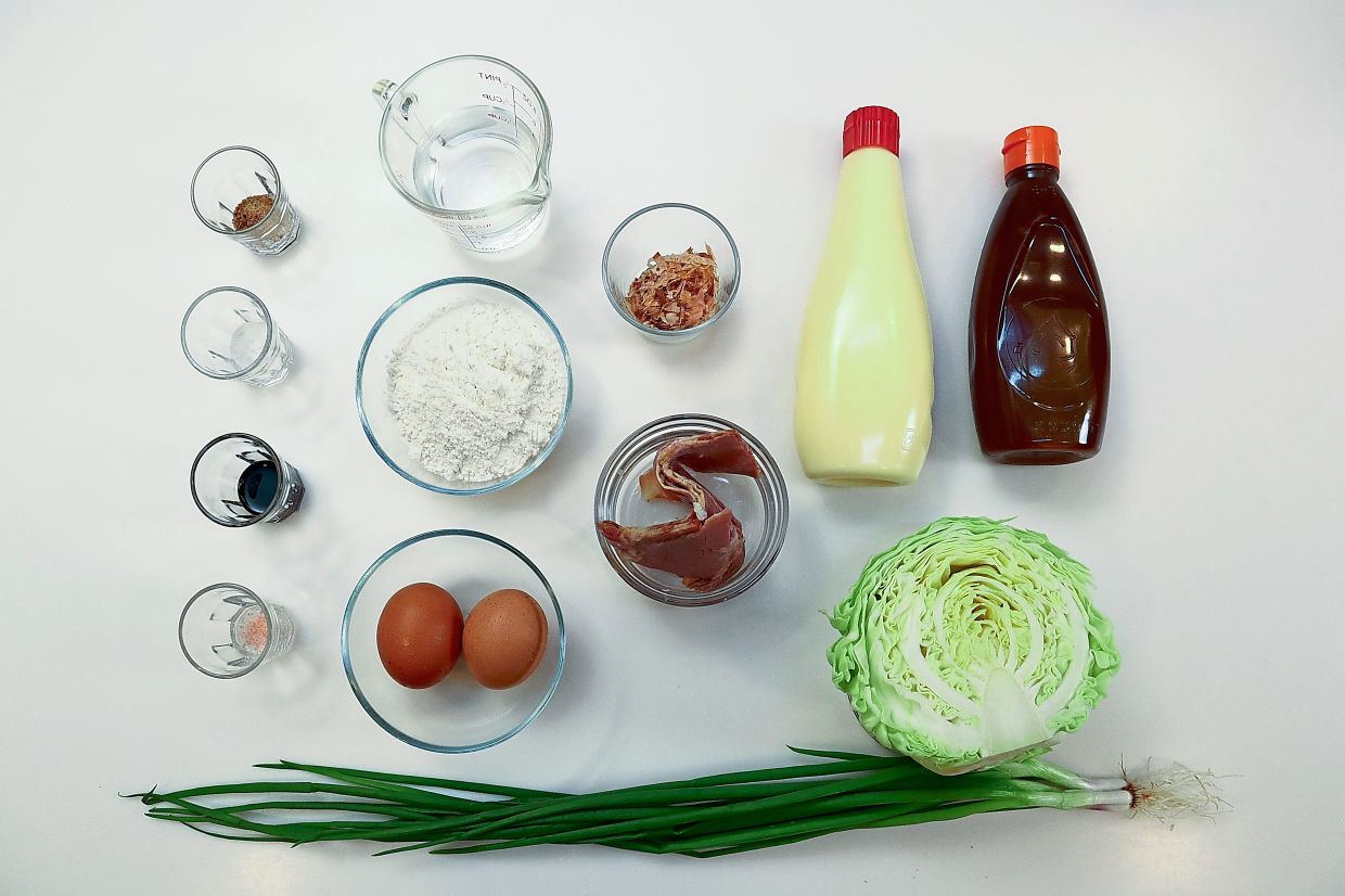 ‘Okonomiyaki’ may be hard to pronounce, but they are easy to make with these ingredients.