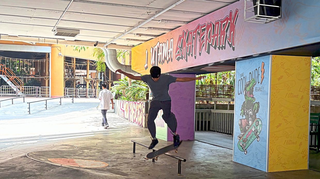 Skatepark facility at 1 Utama shopping centre, Petaling Jaya.