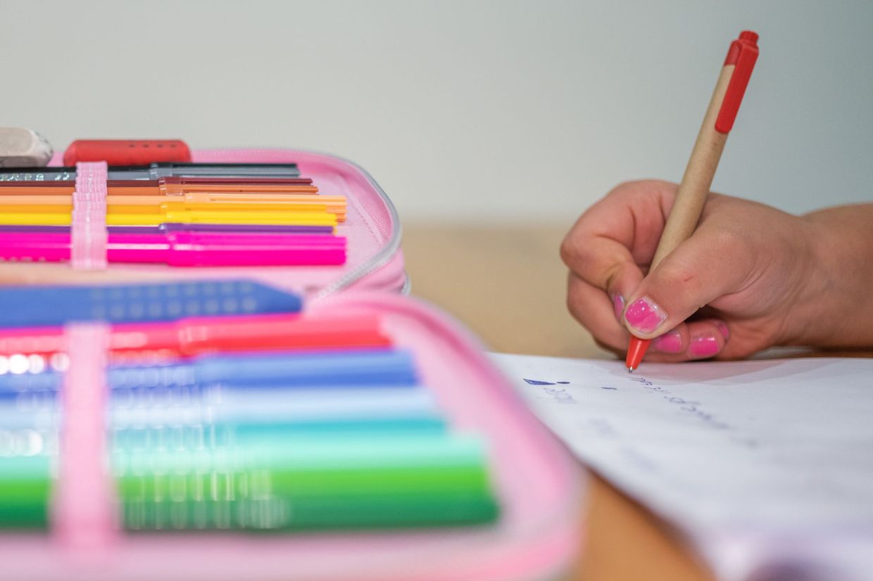 An advisor says to help a kid by suggesing ways to break down their homework into manageable chunks - but resist the temptation to help by doing it yourself, parents. — Mohssen Assanimoghaddam/dpa