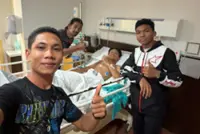 Qabil suffers double fracture on left leg