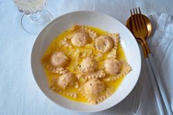 Make your own cheesy ravioli, plus easy peasy French butter sauce