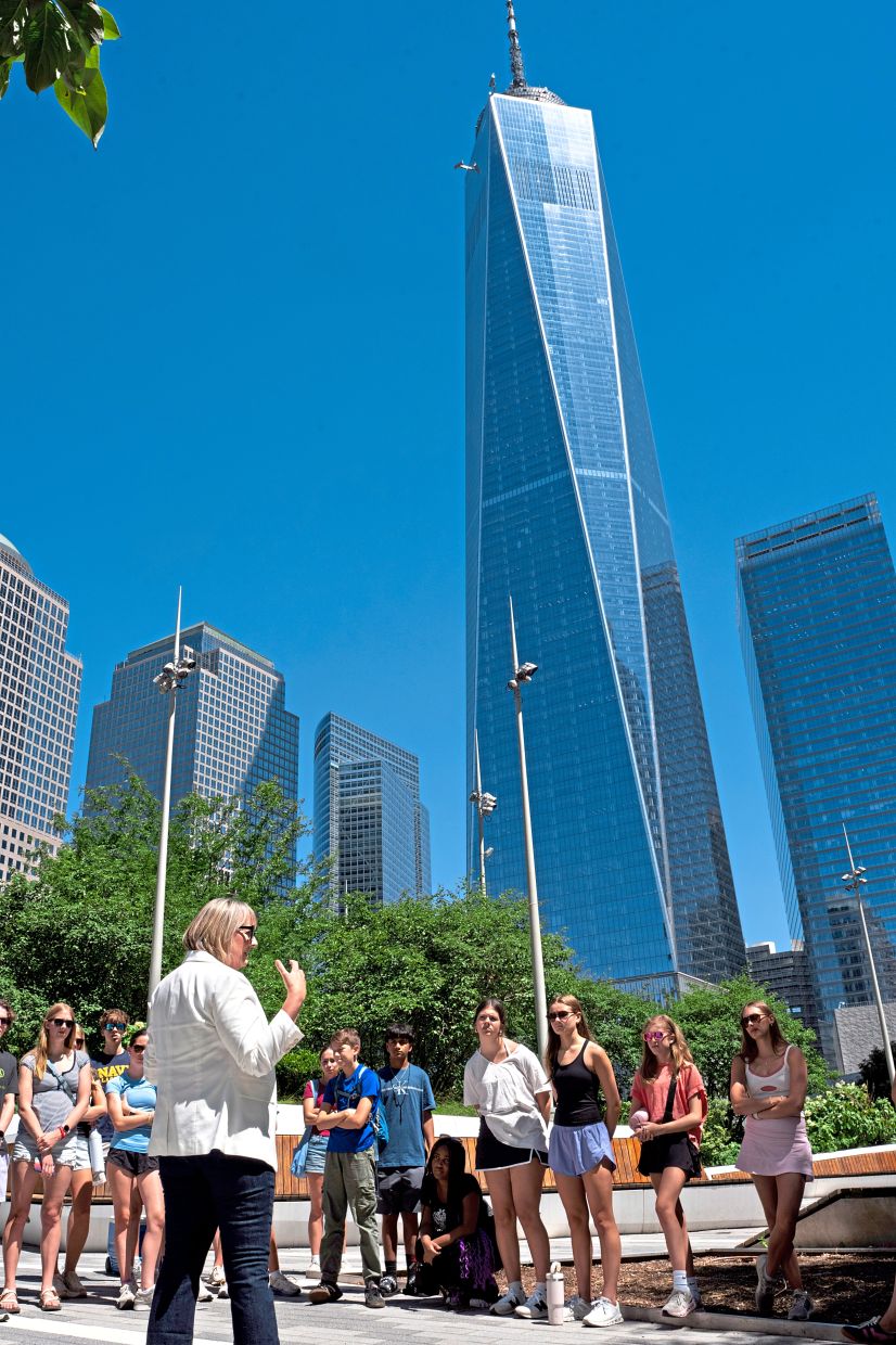 Stanton offers a very specific and deeply personal tour of the World Trade Center site to remind visitors what happened 25 years ago.