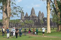 Cambodia's international visitors down 46% in first seven months