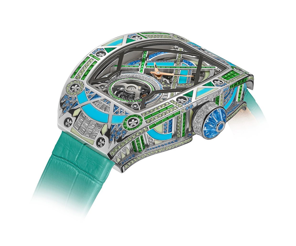 Side view of the green RM HJ-02.