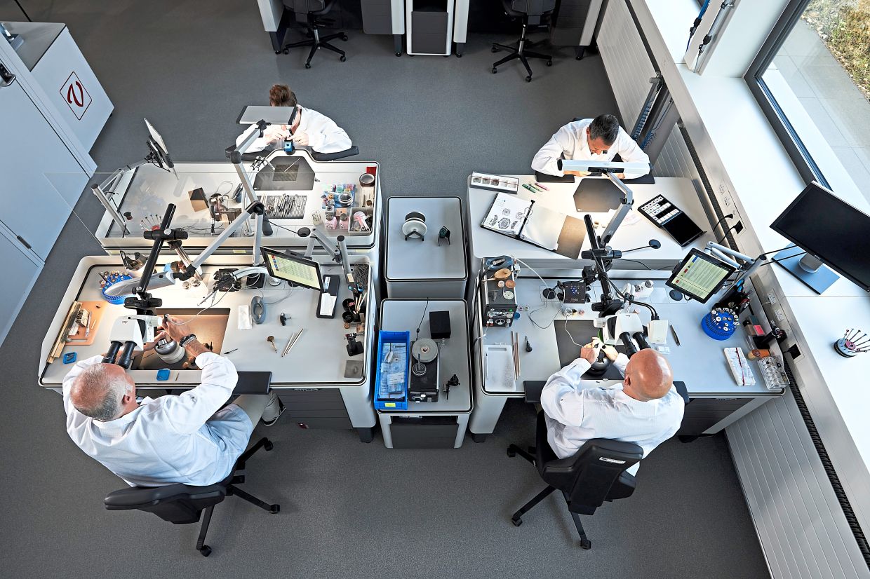 Richard Mille’s highly-skilled watchmaking artisans at work. — Photos: Richard Mille