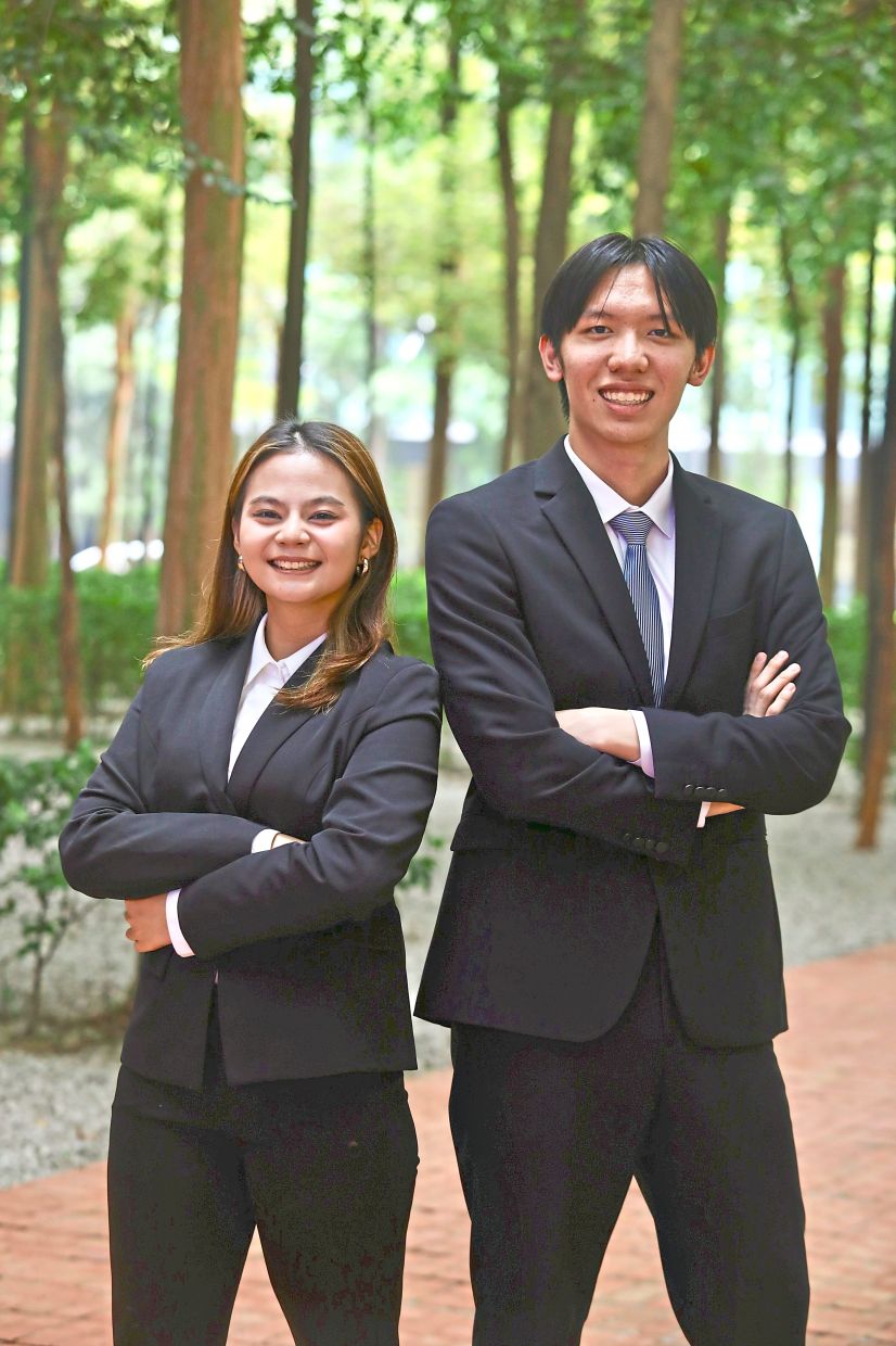 For, Ivy (left) and Wong, securing the Gamuda scholarship marks a key milestone as they head to Toronto and Cambridge. — LOW LAY PHON/The Star