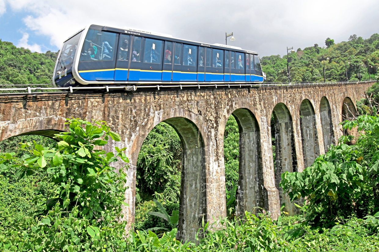 The funicular train at Penang Hill, which is now a Unesco Biosphere Reserve. — CHAN BOON KAI/The Star