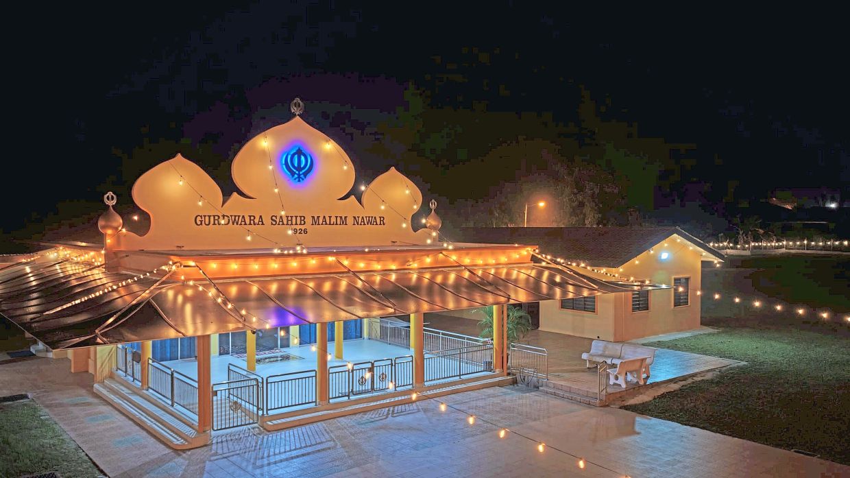 The gurdwara in Malim Nawar, officially opened in 1926, has seen generations of families gathered for prayers over the decades. — Photos: Courtesy of Gurdwara Sahib Malim Nawar