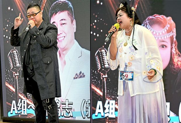 In Category A, Singapore’s Pak (left) emerged champion while Malaysia’s Bei Bei took second place in the vocal contest.