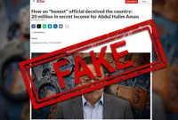 Beware of fake news article posing as The Star