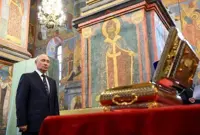 Russia sends bones of medieval warrior prince to Ukraine front to boost morale