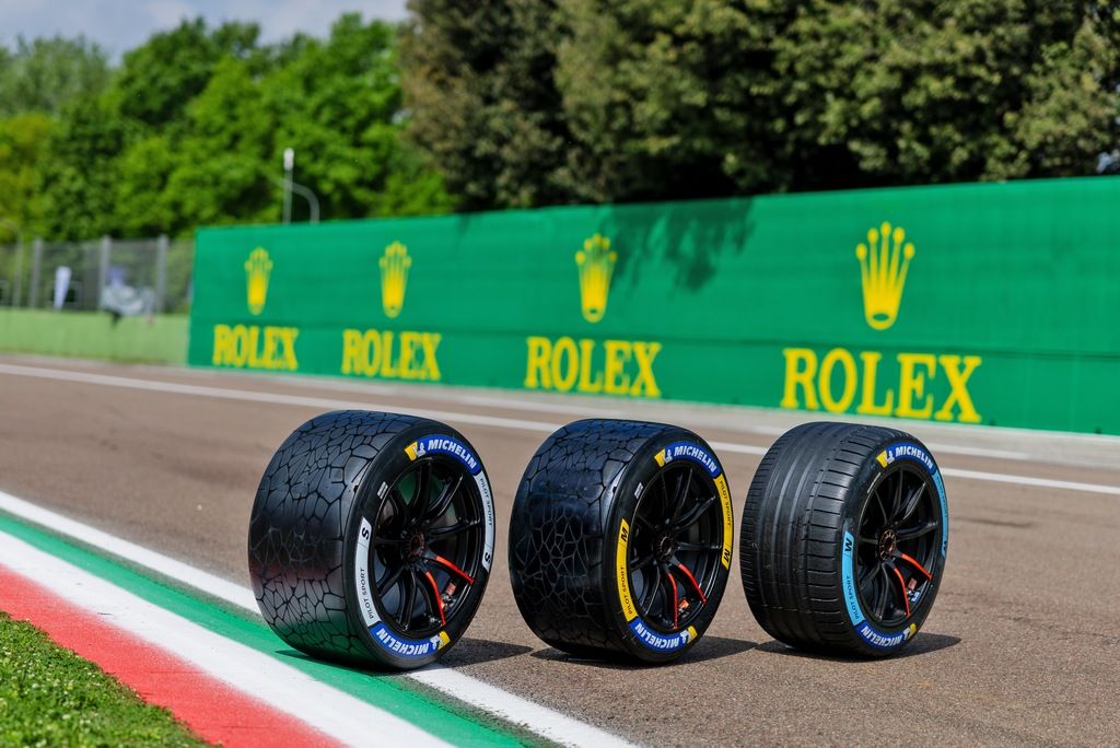Michelin tyres made of 50% renewable and recyled materials debuted at the 6 Hours of Imola.