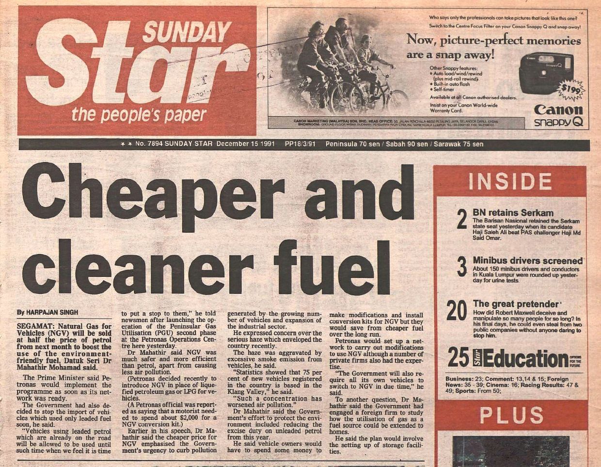 PETRONAS has always been the game-changer as the country develops. — From The Star's archive