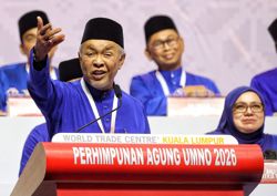 'Guru' in India but still wants to know what's happening in Umno AGM, says Zahid