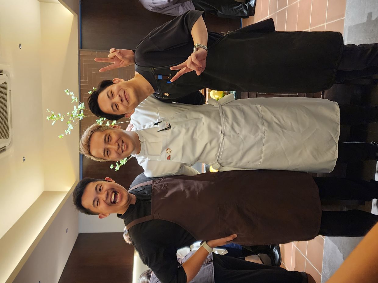 When (from left) Low, Tian and Ng decided to do a collaboration dinner in KL together, the event was sold out in an hour!