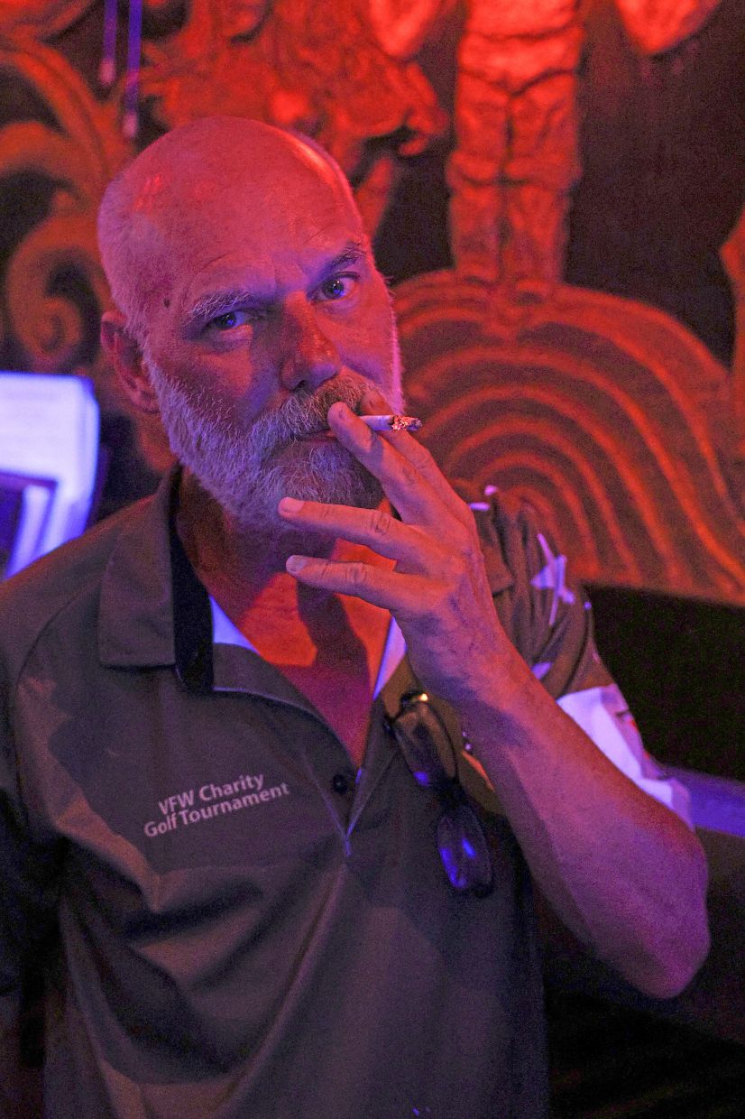 Thank you for your service, says Foth, co-owner of the Tahitian Queen bar in Pattaya.