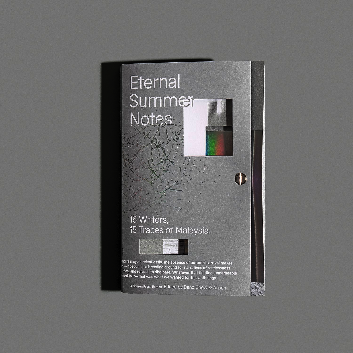 The anthology’s packaging: presented as a collection of mini notebooks. Photo: Shuren Projects