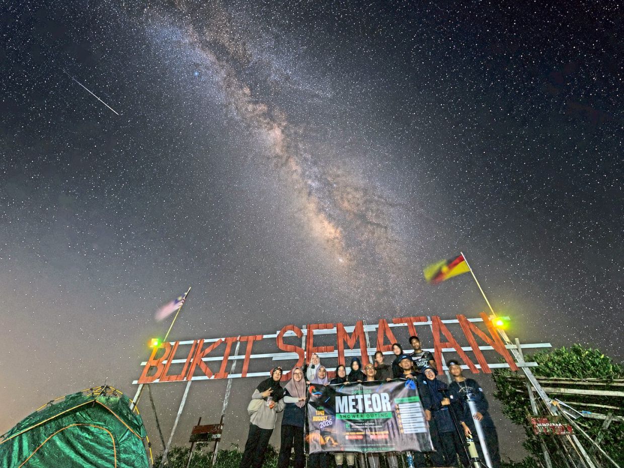 Bukit Sematan is a suitable location for observing the meteor shower as it is far from light pollution.