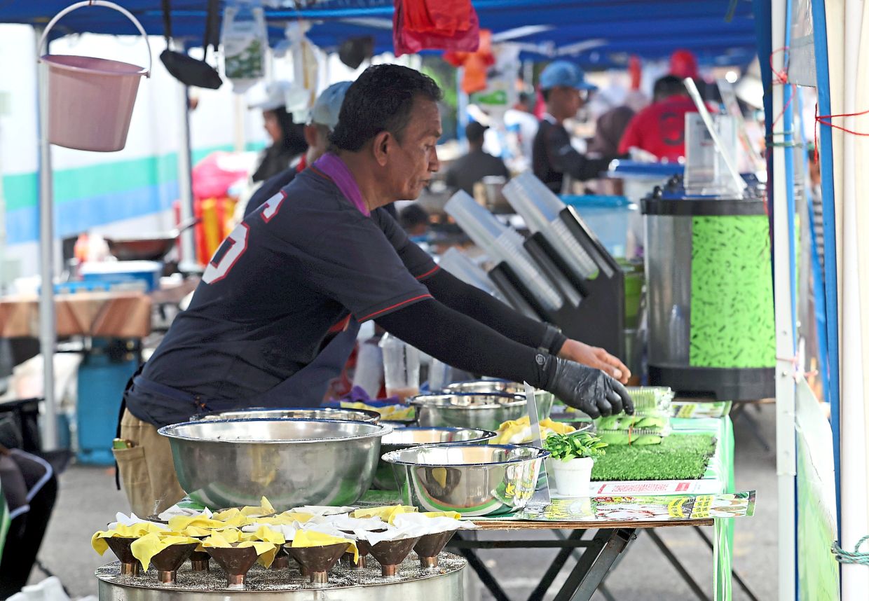 One of the traders at the event, where financing options and RM1-rental lots were highlighted to help locals kick-start a business.