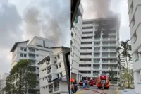 Two taken to hospital, 20 evacuated after fire in bedroom of Pasir Ris HDB flat in Singapore