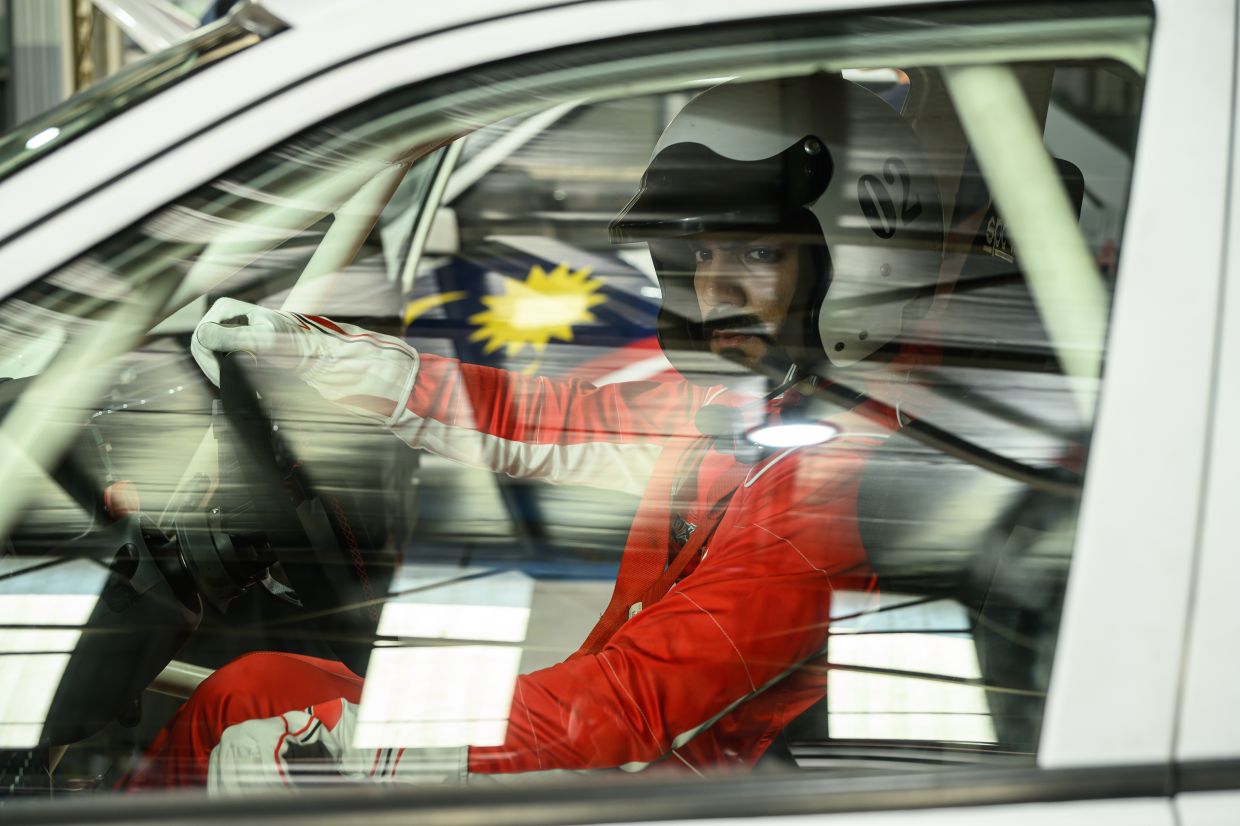 Irfan learned how to drive a rally car for his role as Karamjit. Photo: Handout