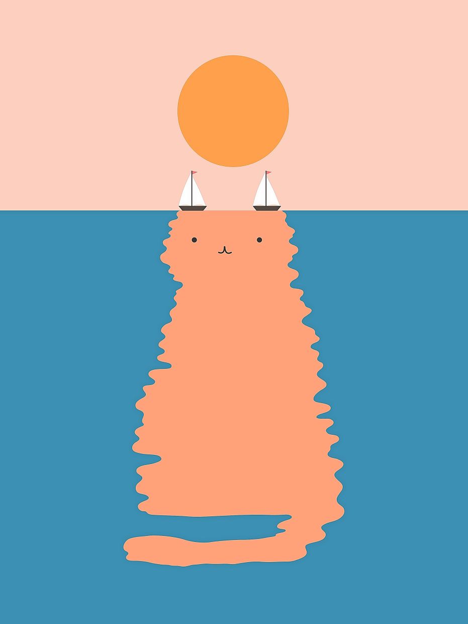 An artwork titled 'Cat Landscape 170', featured in 'Catopia'.