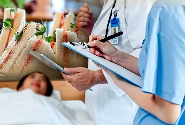 QuickCheck: Is it true that on-call medical officers were served with only sandwiches?