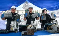 Manjung police dispose of seized items worth almost RM3mil