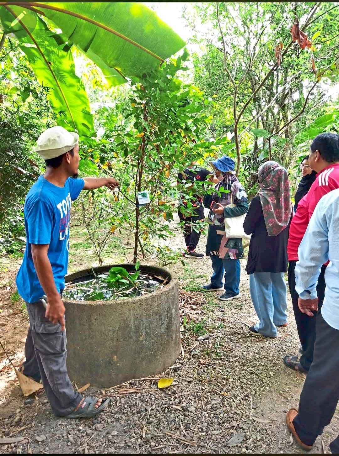 Syed Elyas (left) runs guided tours of the farm on an appointment basis as he wants to personally explain the health properties and precautions that people need to take before consuming local herbs.