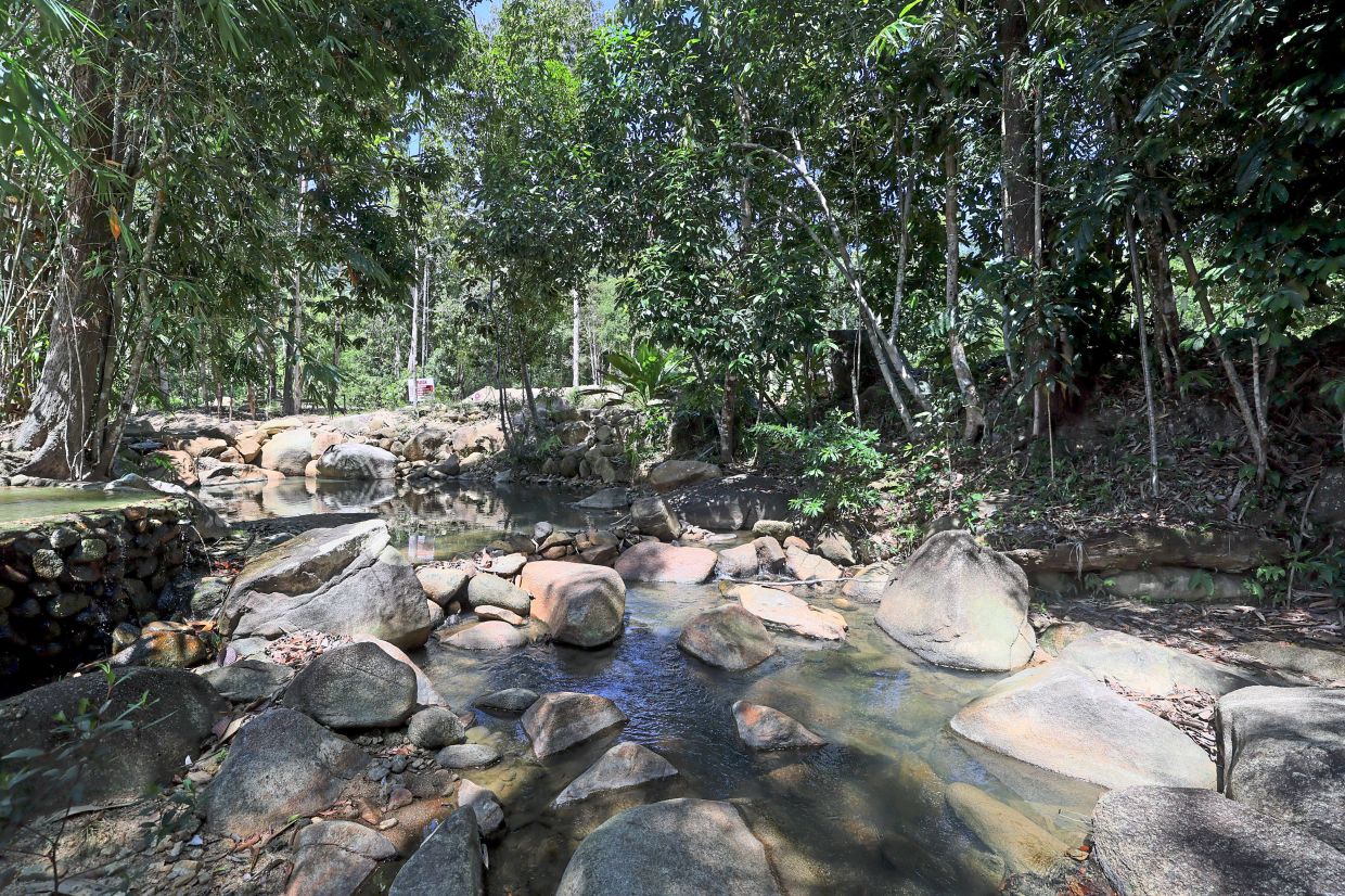 The picturesque surroundings of Sungai Koh. 