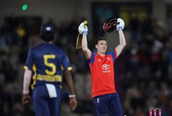 Cricket-Brook hits lightning century as England crush Sri Lanka by 119 runs in opening T20