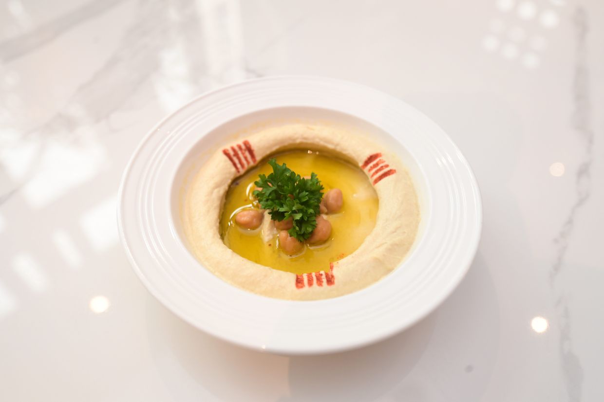 The hummus is a smooth, creamy, chickpea-powered delight.