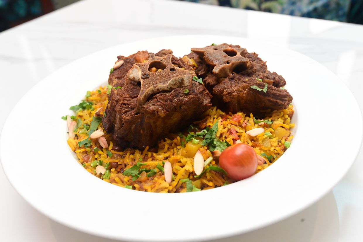 The lamb biryani showcases rice packed with flavour and lamb that is incredibly tender and pliant.