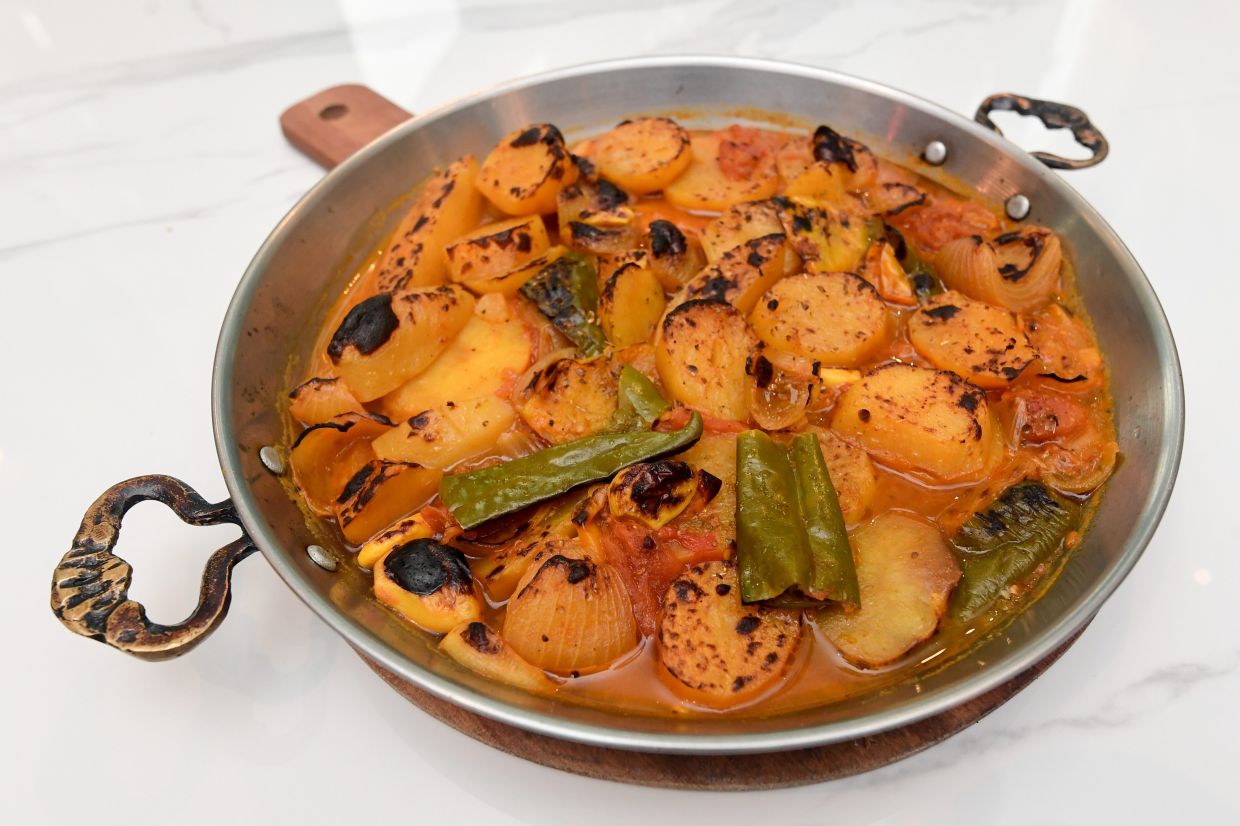 Potatoes are the heart and soul of the simple but nourishing dish of batata bil forn.