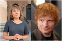 Palestinians are the real victims, Greta Thunberg tells Ed Sheeran