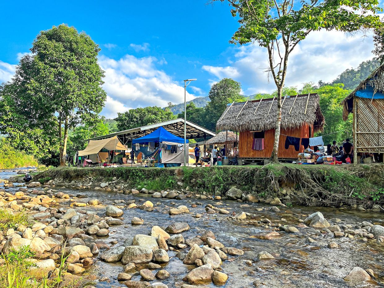 A campsite with chalets and tents at Dakoh, an area in Kelantan that's not just great for ecotourism, but also has the potential to be a destination for adventure tourism.