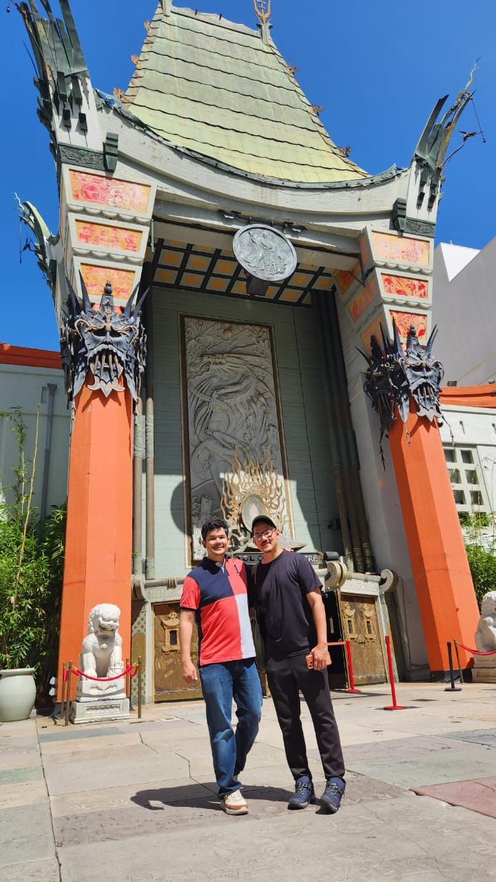 Iskander Azizuddin with Feisal Azizuddin in Los Angeles.