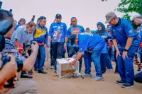 600 Hawksbill turtle hatchlings released at Tanjung Bidara