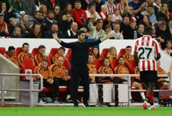 Soccer-Arsenal's Arteta puts Huerzeler row behind him ahead of Brighton visit
