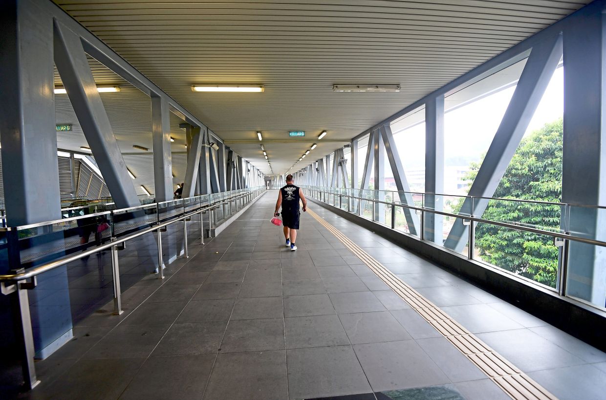 Walking inside the Kajang MRT station is a breeze, but once outside, the journey along pathways to the final destination is far from smooth.
