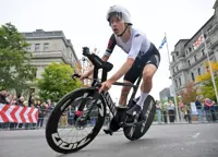 Cycling-Birthday girl Reusser retains world time trial title in Montreal