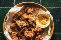 This Sesame-Cumin Chicken is double-fried for flavour and crispiness