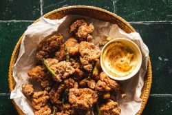 This Sesame-Cumin Chicken is double-fried for flavour and crispiness