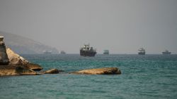 Tanker hit by projectile as it enters the Strait of Hormuz, says British military