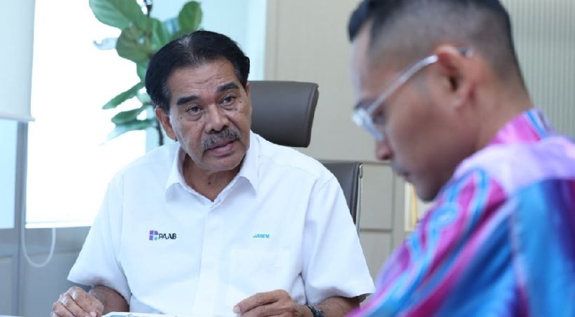 PAAB Chairman Datuk Seri Ir Jaseni Maidinsa when being met by Bernama at his office, recently.