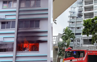 Three taken to hospital, 20 evacuated after fire in living room of Ang Mo Kio flat