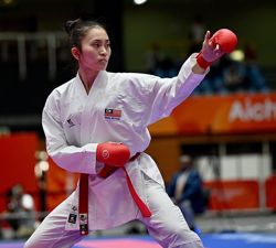 Sabahan Adeola kicks her way to kumite final