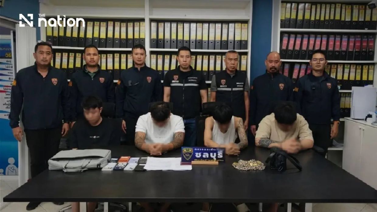 Thai Police charge four Chinese men with confining three women in Chonburi