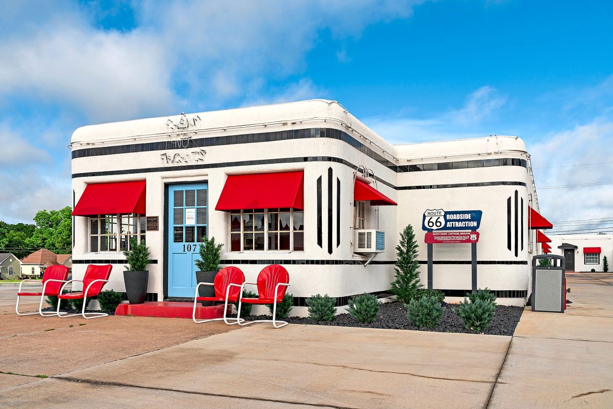 The Boots Court Motel along Route 66 opened in 1939.